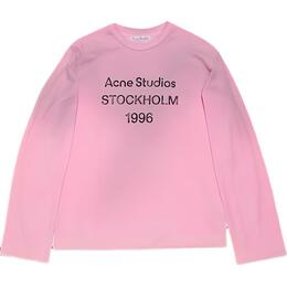 Acne Studios: Розовая футболка 