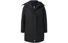 Canada Goose: Чёрный пуховик  Shelburne