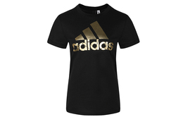Adidas: Чёрная футболка 