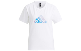 Adidas: Белая футболка 