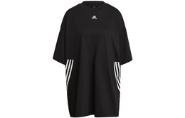 Adidas: Чёрная футболка 