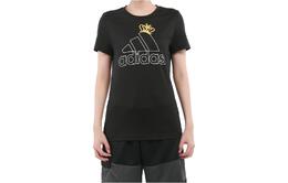Adidas: Чёрная футболка 
