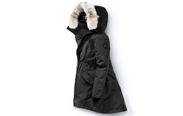 Canada Goose: Чёрный пуховик 