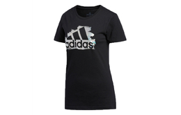Adidas: Чёрная футболка 