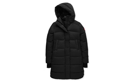 Canada Goose: Чёрный пуховик 