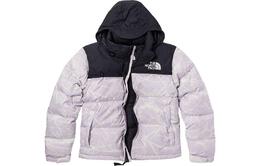 The North Face: Фиолетовый пуховик 