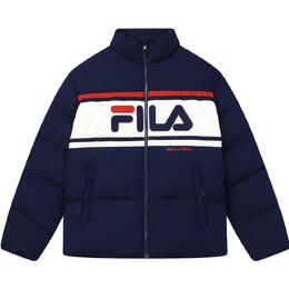 Fila: Тёмный пуховик 