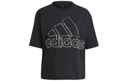 Adidas: Чёрная футболка 