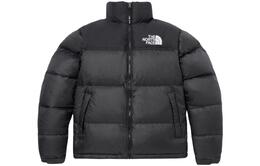 The North Face: Серый пуховик 