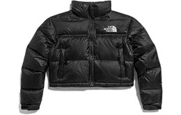 The North Face: Чёрный пуховик 