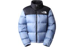 The North Face: Синий пуховик 