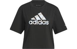 Adidas: Чёрная футболка 
