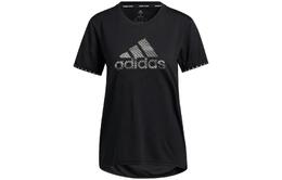 Adidas: Чёрная футболка 