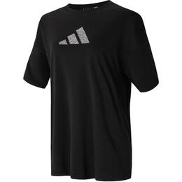 Adidas: Чёрная футболка 