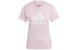 Adidas: Розовая футболка 