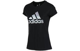 Adidas: Чёрная футболка 