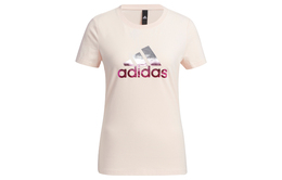 Adidas: Розовая футболка 