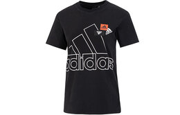 Adidas: Чёрная футболка 