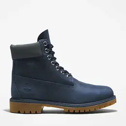 Timberland: Синие ботинки 