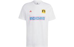 Adidas: Белая футболка 