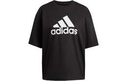 Adidas: Чёрная футболка 