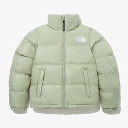 The North Face: Зелёная куртка  Nuptse