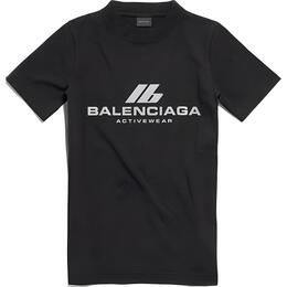 Balenciaga: Чёрная футболка 