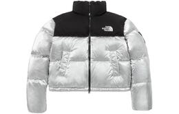 The North Face: Серебристый пуховик  Nuptse