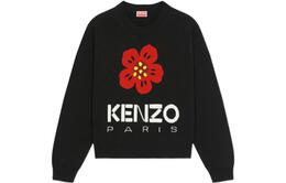 Kenzo: Свитер с цветочным принтом 