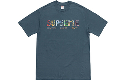 Supreme: Синяя футболка 