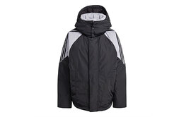 Adidas Originals: Чёрный пуховик 