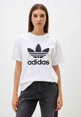 adidas Originals: Белая футболка 