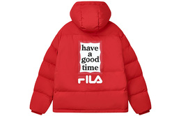 Fila: Красный пуховик 