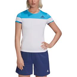Adidas: Белая футболка 