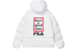 Fila: Белый пуховик 