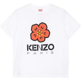 Kenzo: Белая футболка 