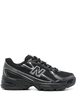 New Balance: Чёрные кроссовки 