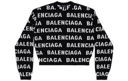 Balenciaga: Чёрный свитер 