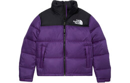 The North Face: Фиолетовый пуховик 