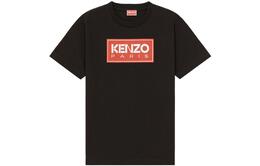 Kenzo: Чёрная футболка  Paris