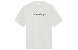 Balenciaga: Серая футболка 