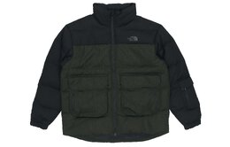 The North Face: Зелёный пуховик 