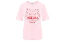 Kenzo: Розовая футболка 