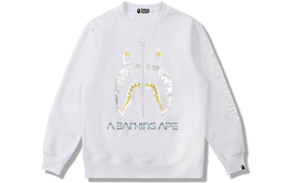 A BATHING APE: Белый свитшот 