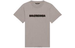 Balenciaga: Серая футболка 