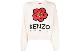 Kenzo: Белый свитер 