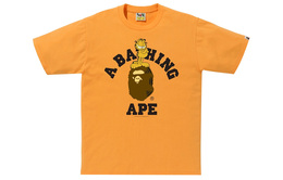 A BATHING APE: Оранжевая футболка 