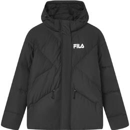 Fila: Чёрный пуховик 