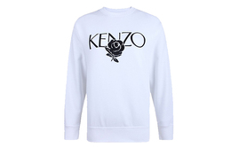 Kenzo: Белая толстовка 