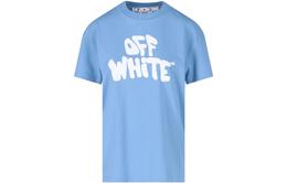 Off-White: Фиолетовая футболка 